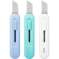 Нож для бумаги малый "Deli" 9 мм, ассорти