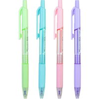 Ручка шарик/автомат. "Extra" 0,7 мм., пласт., ассорти, стерж. синий