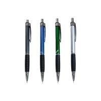 Ручка шарик/автомат "Sapphire" 0,6 мм, пласт., ассорти, стерж. синий.