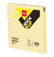 Бумага д/з на кл. осн. 76*76 мм "Deli" 100 л., желтый