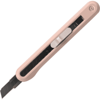 Нож для бумаги малый "Deli Nusign" 9 мм, усиленный, красный