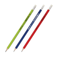 Карандаш простой с ластиком STAFF College HB трехгранный пластиковый корпус ассорти