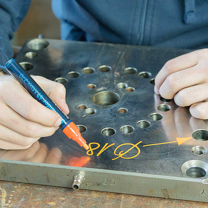 Маркер перм., на нитрокраске "Maxx 270" 1-3 мм желтый