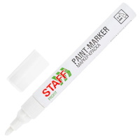 Маркер-краска STAFF Profit (paint marker) лаковый 2-4 мм белый ( нитро-основа ) 