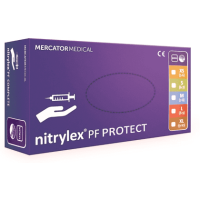 Перчатки нитриловые  неопудренные одноразовые  Nitrylex р-р L 100 шт./уп. фиолетовый