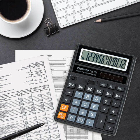Калькулятор 12р. наст. CROMEX 888 (185*145 мм)