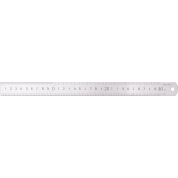 Линейка 30 см "Deli 8030" металл.