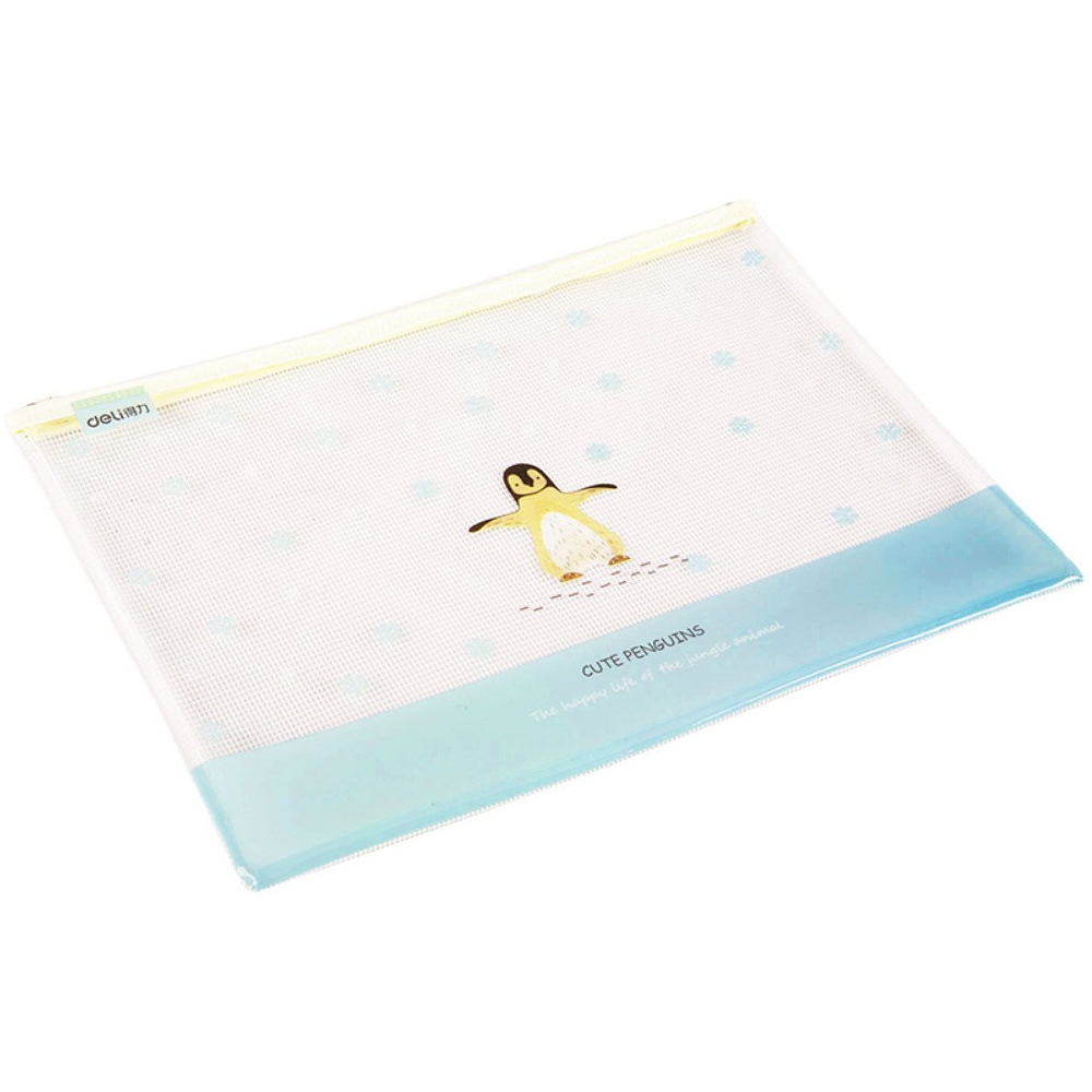 Папка конверт на молнии А4 "Deli" ассорти