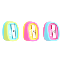 Точилка на 1 отверстие Deli "Smooth Sharpener" ассорти