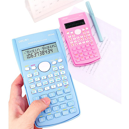 Кальк. научн. D82MS "Deli Core" розовый 158*85*22 мм 240 функций