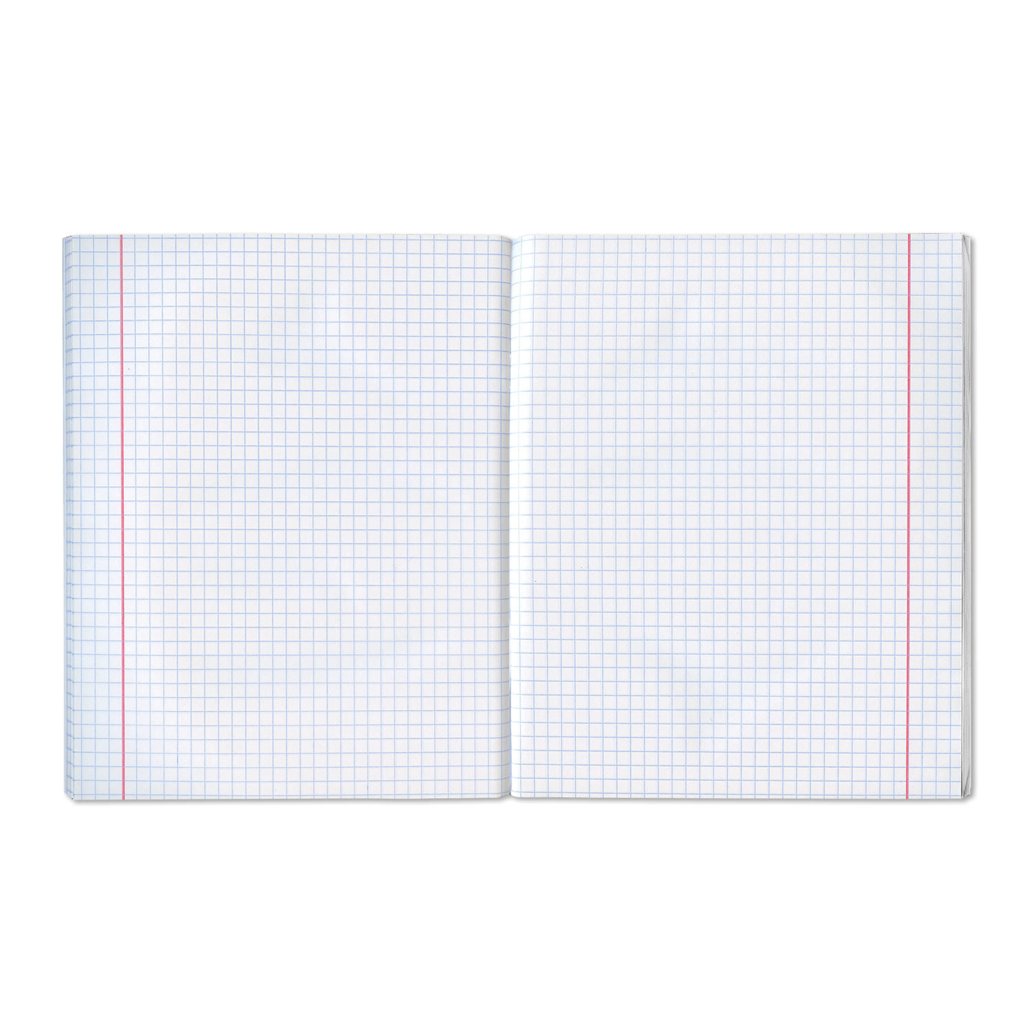 Тетрадь А5 48 л. клет. "Бумвинил" скоба, офсет №1, клетка, STAFF, синий