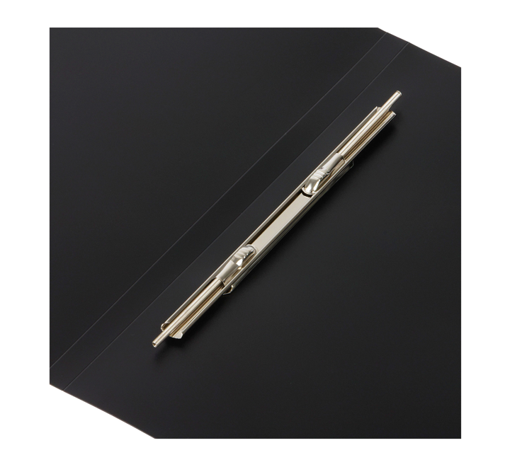 Папка с пружин. скоросшивателем OfficeSpace "Вита" А4, 17мм, 500мкм, пластик, черная