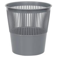 Корзина для бумаг СТАММ 9 л сетчатая серая