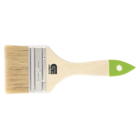 Кисть плоская 75мм, натуральная щетина, деревянная ручка СИБРТЕХ