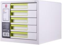 Блок из 5-ти лотков закрытый "Deli Rio", белый/зеленый