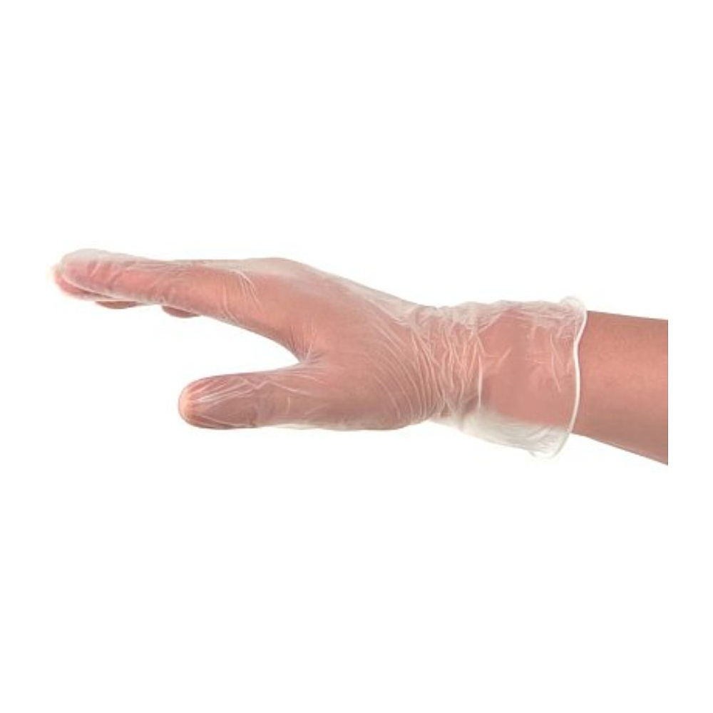 Перчатки виниловые  одноразовые  Zaubex р-р XL 90 шт./уп. прозрачный