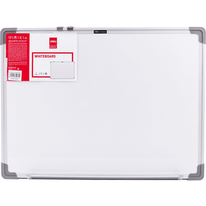 Доска 90*120 см, полимер, белый, в белом алюмин. профиле Deli