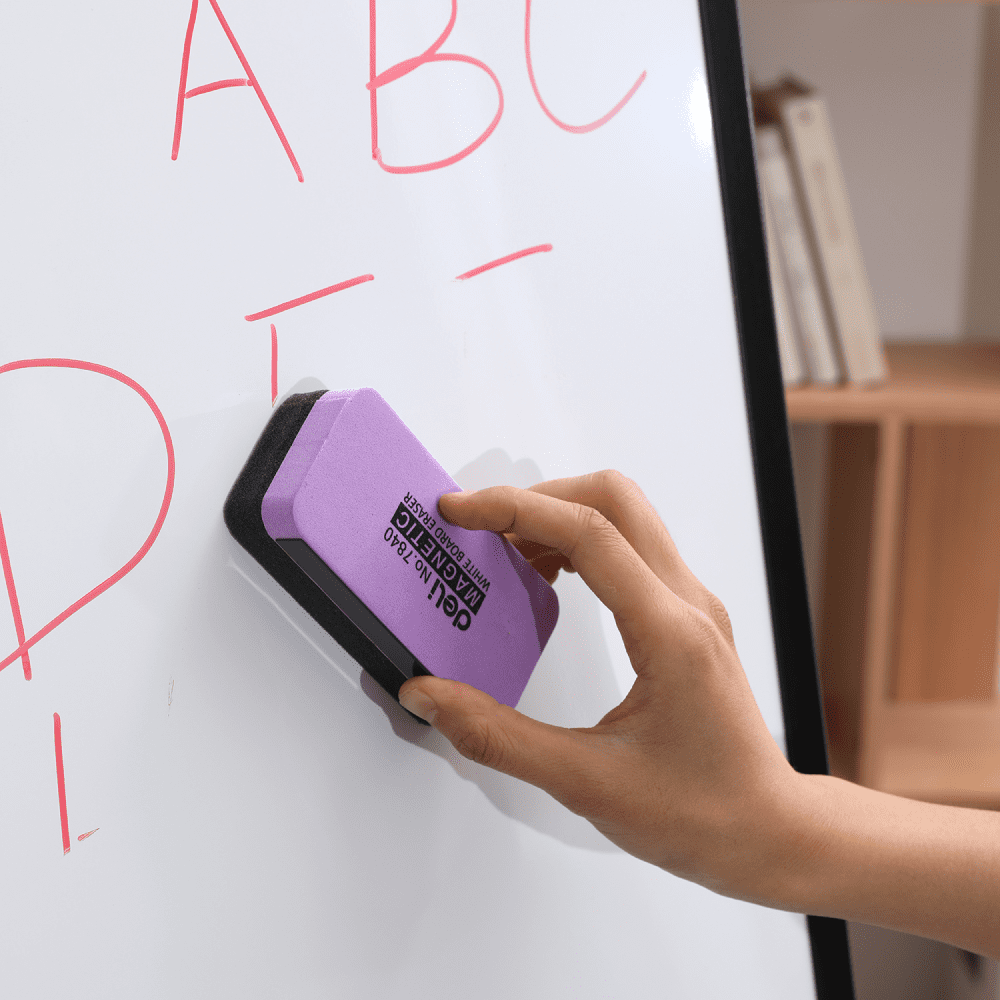 Щетка для доски магнитная "Deli" 110*50*30 мм., ассорти