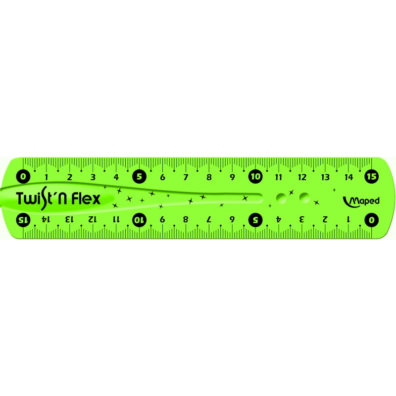 линейка 15 см, цвет ассорти