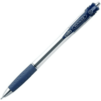 Ручка шарик/автомат "Voyager" 0,7 мм, пласт., прозр., стерж. синий