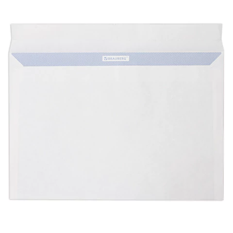 Конверт 229*324 силикон, С4, 90 г/м, внутр.запечатка BRAUBERG (50)