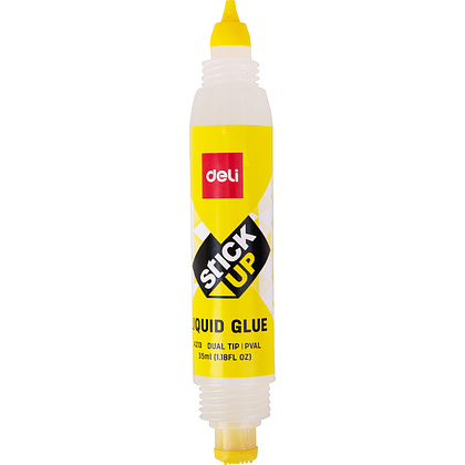 Клей бумажный Deli "Stik up A21310" 35 мл., двуст., прозр., жидк.