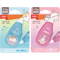 Корректор роллер Deli "Miyou" 12 м*5 мм, ассорти, блистер