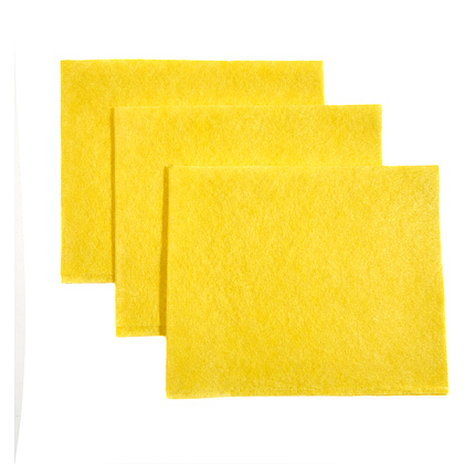 Салфетка из вискозы Zaubex 30*38 см, желтый, 3 шт./уп.