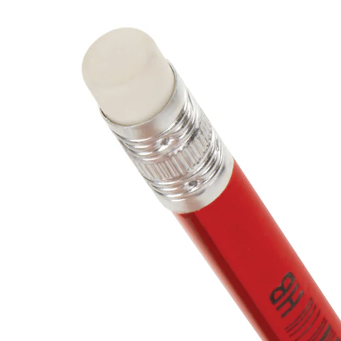 Карандаш простой с ластиком STAFF College HB трехгранный пластиковый корпус ассорти