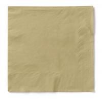 Салфетки бумажные Бик-пак 24х24 см однослойные 400 штук в упаковке, шампань