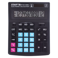 Калькулятор 12р. наст. STAFF PLUS STF-333-BKBU (200*154 мм) черно-синий