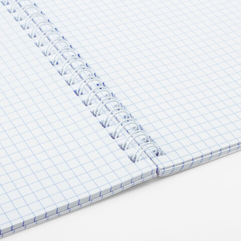 Тетрадь А5 120 л., BRAUBERG, гребень, клетка, обложка картон, "Classic" (микс в спайке)