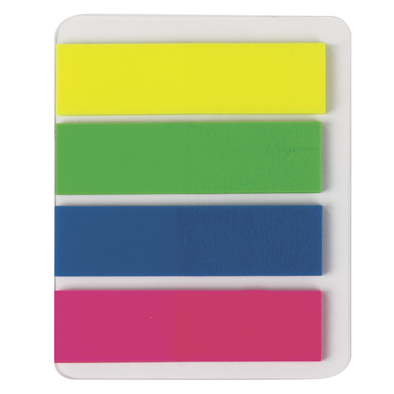 Закладки клейкие STAFF неоновые 45*12 мм, 4 цвета по 25листов, арт.127148