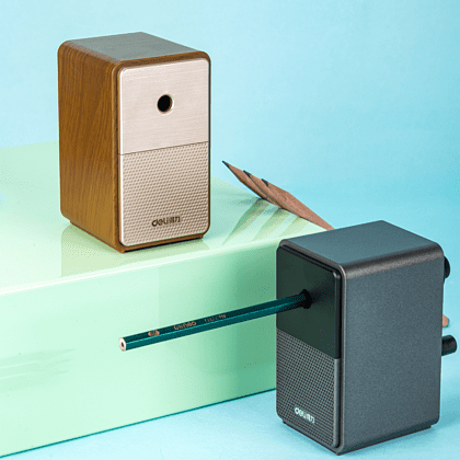 Точилка на 1 отверстие "Retro Sound Styling" с вращ. механ., коричневый