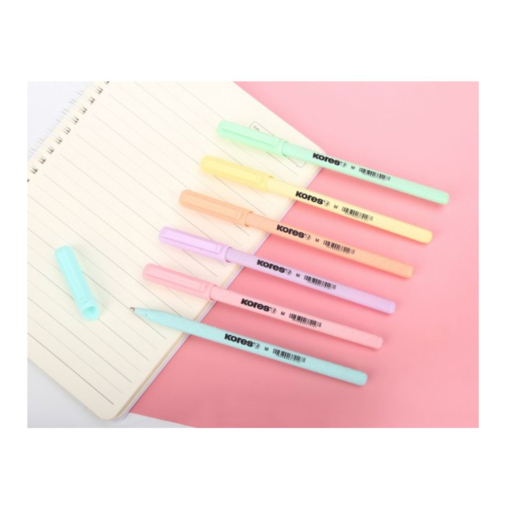 Ручка шарик. "К0 Pastel" 0,7 мм, пласт.,ассорти, стерж. синий