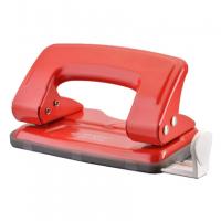 Дырокол металлический на 12 листов, красный