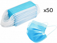 Маска медицинская санитарно-гигиеническая 50 шт