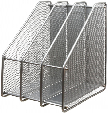 Лоток вертикальный тройной FOROFIS серебро