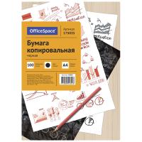 Копирка OfficeSpace А4 100 л, чёрная