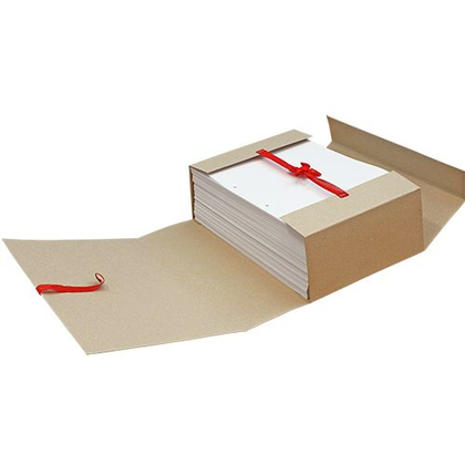 папка с завязками (4 зав.) архив. для бумаг 10см, ВП039