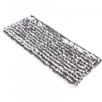 Насадка для плоской швабры 40*11 см комбинированная тафтинговая серая, карманы-языки