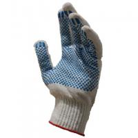 Перчатки трикотажные х/б с ПВХ покрытием Точка Лайт из 4-х нитей 10 кл. вязки белый