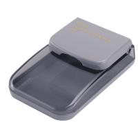 Подставка для скрепок "Deli", пластиковая с магнитным держателем, ассорти