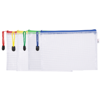 Папка конверт на молнии А5 "Deli" прозрачный