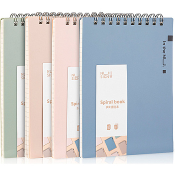 Блокнот А6 DELI "Nu Sign", 60 л., в клетку, ассорти