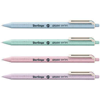 Ручка шариковая автоматическая Berlingo "Green Series"