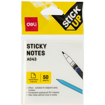 Бумага для записей на клейкой основе DELI 76*76 мм, 50 л., белая