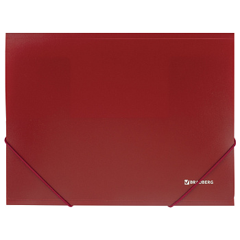 Папка пластиковая BRAUBERG A4 на резинках