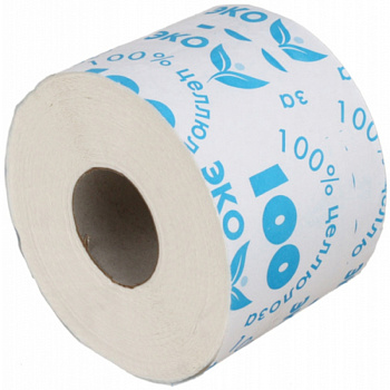 Бумага туалетная со втулкой из 100% целлюлозы