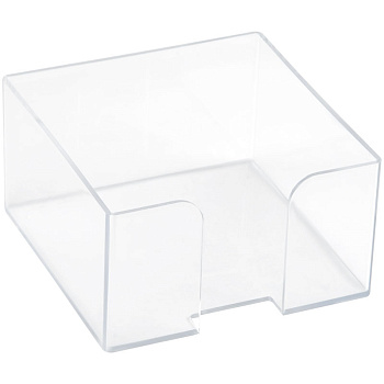 Бокс для бумажного блока 9*9*5 СТАММ прозрачный
